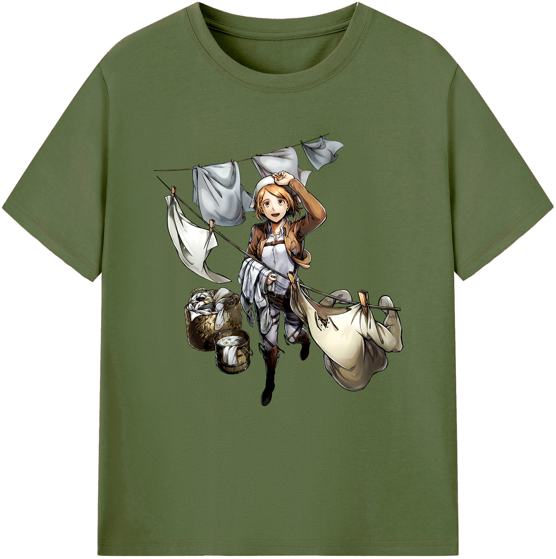 （画像用） 進撃の巨人 ペトラ·ラル Attack on Titan Petra Rall 綿100％半袖Tシャツ（フロントプリント）